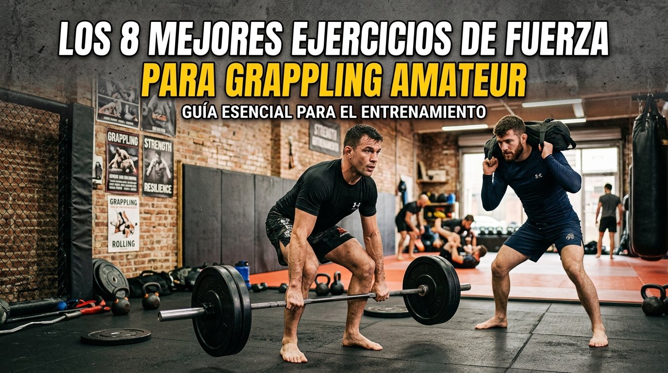 Los 8 mejores ejercicios de fuerza para grappling amateur